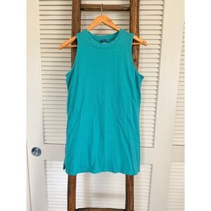 Old Navy XS Petite Teal Blue Green Tank Top Sleeveless Casual Basic